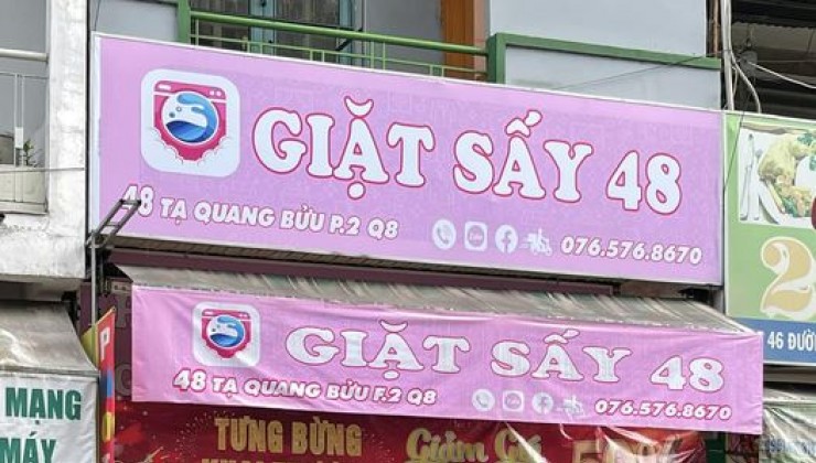 SANG TIỆM GIẶT SẤY 48 TẠI ĐỊA CHỈ 48 TẠ QUANG BỬU, PHƯỜNG 2, QUẬN 8