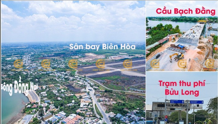 Chỉ từ 450 triệu có ngay nền ĐẤT thổ cư, sổ riêng ngay gần trạm thu phí BỬU LONG