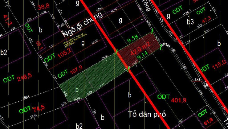 Quá đẹp mặt đường quy hoạch 1/500 thông Cổ Linh kinh doanh oto tránh 80m, mặt: 4.3m, 9 tỷ