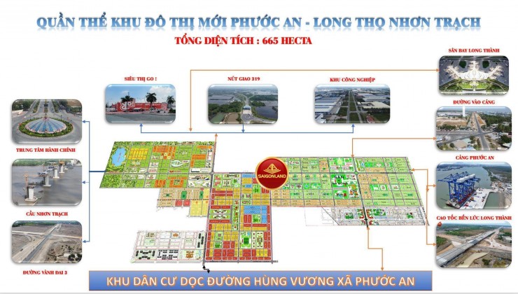Đất nền sổ sẵn Nhơn Trạch Đồng Nai - Giá Tốt Chốt Nhanh. Saigonland Nhơn Trạch