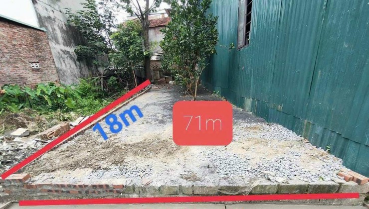 Tôi cần bán 71,6m2 đất Ngọc Hòa, giáp tt Chúc Sơn, Chương Mỹ,Hà Nội, mặt ngõ thông,ô tô vào