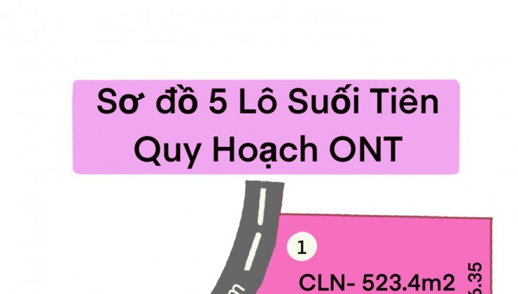 Mở Bán 5 Lô Đất Vườn Xoài Giá Rẻ chỉ 2,4tr/m2 ở Suối Tiên, Diên Khánh.