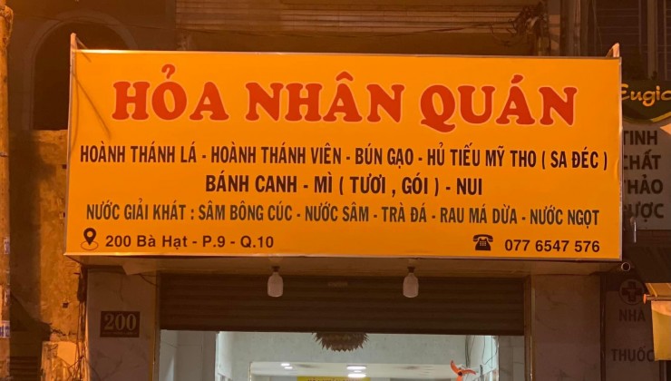 Mình cần sang nhượng hợp đồng nhà nguyên căn và sag quán ăn tầng 1