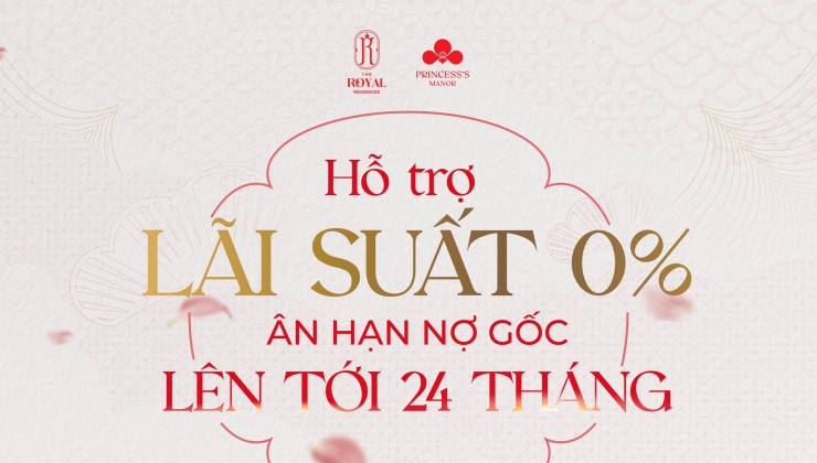 CĂN HỘ CAO CẤP THE ROYAL RESIDENCES - VINHOMES STAR CITY. HỖ TRỢ LÃI GỐC 24 THÁNG CHO 70% GTCH.. LH: 0966 343 969