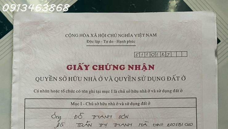 Nhà hẻm đường Hồ Xuân Hương thông ra Đường Lê Hồng Phong khu vực ở yên tĩnh, mát mẻ