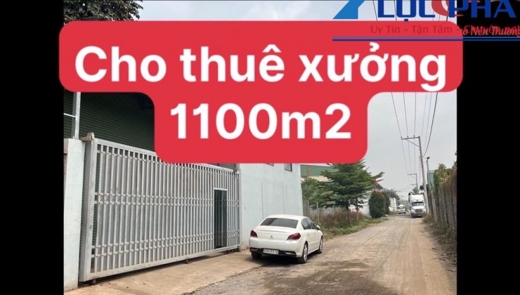 Cho thuê Xưởng 1.000m2 gần đường Võ Nguyên Giáp 45tr