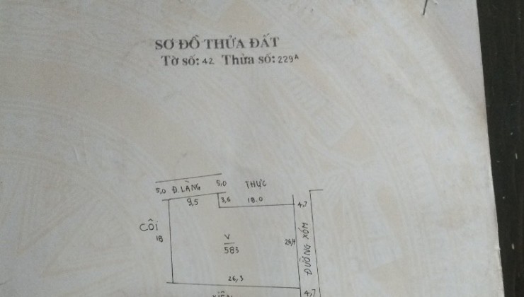 Bán đất đông sơn chương mỹ 600m2 đất 2 mặt tiền 15 triệu/m2 ô tô