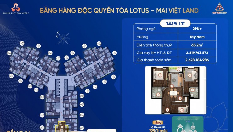 Bán căn hộ cao cấp Hoàng Huy Commerce