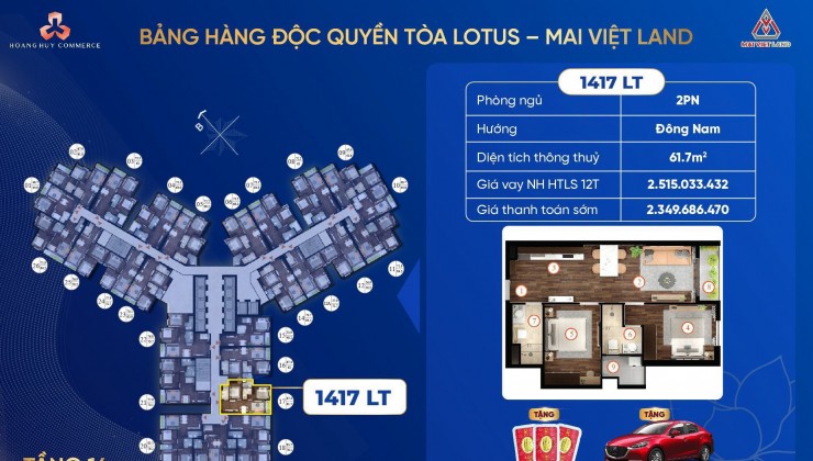 Bán căn hộ cao cấp Hoàng Huy Commerce