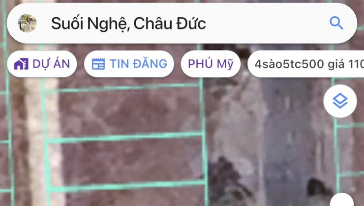 Chủ bán lô đất kp suối nhum, gần cty may thiên tường ,đường bê tông xe hơi, phường hắc dịch ,tx phú mỹ