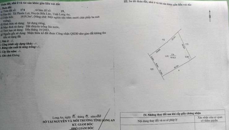 ĐẤT CHÍNH CHỦ - Cần Bán GẤP Lô Đất Vị Trí Đẹp Xã Phước Lợi, Huyện Bến Lức, Long An