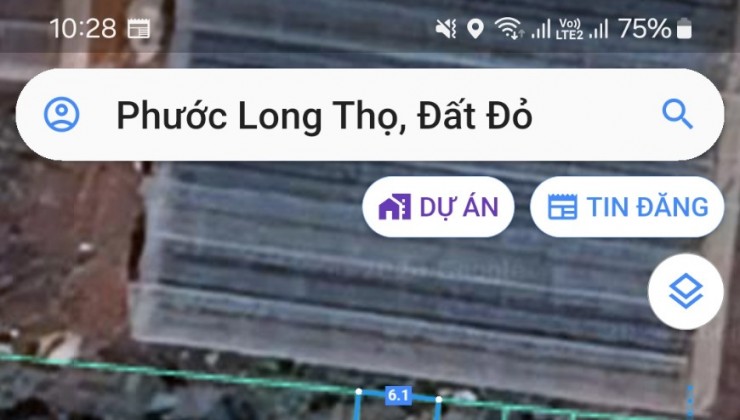 Chủ Cần Bán lô đất Phước long thọ đất đỏ Đường nhựa, gần Đường 997 mới làm,gần khu công nghiệp đất đỏ.