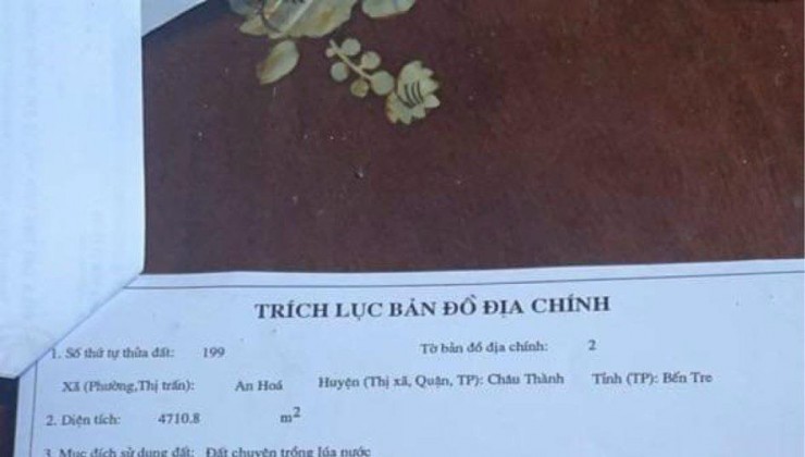 CHÍNH CHỦ Bán 8,8 Công Đất Trồng Dừa, Giá Rẻ Tại An Hóa, Châu Thành, Bến Tre