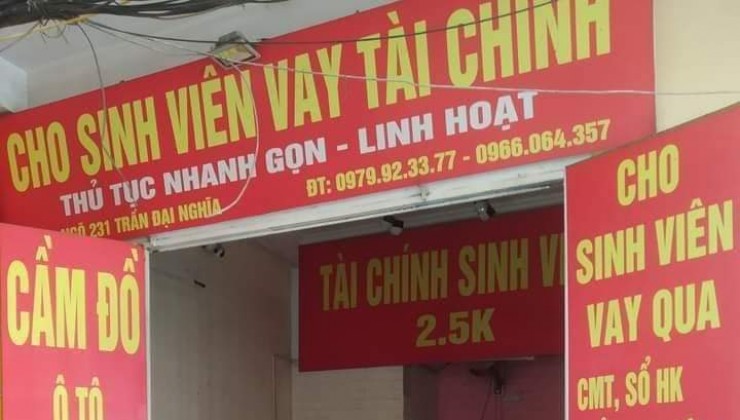 CHO THUÊ MẶT BẰNG KINH DOANH GIÁ CỰC HẤP DẪN TẠI PHỐ TRẦN ĐẠI NGHĨA