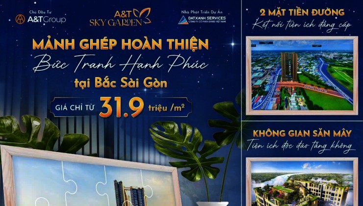 Booking Ngay Căn hộ A&T Sky Garden Chỉ 24 tr/căn LH 0963841729