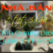 Nhà phố rẻ 1 trệt 3 lầu Trần Quang Diệu Quận 3 Thành Phố Hồ Chí Minh