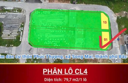 Chỉ 1,8 tỷ sở hữu đất đấu giá lô góc rẻ nhất TP Bắc Giang 80m2 sẵn sổ đỏ. Lh:0931894139