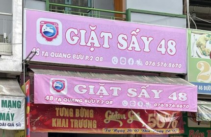 SANG TIỆM GIẶT SẤY 48 TẠI ĐỊA CHỈ 48 TẠ QUANG BỬU, PHƯỜNG 2, QUẬN 8