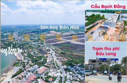 Chỉ từ 450 triệu có ngay nền ĐẤT thổ cư, sổ riêng ngay gần trạm thu phí BỬU LONG