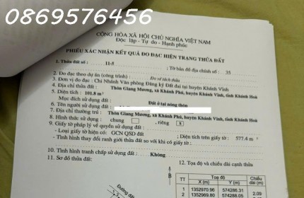 ĐẤT NỀN KHÁNH HOÀ CHỈ 168 TRIỆU CÓ NGAY LÔ ĐÁT Ở NGAY KHU DU LỊCH YANGBAY.