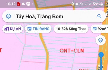 Mình cần Bán 9 sào có 600 Thổ cư tại Tây Hòa -Trảng Bom -Đồng Nai