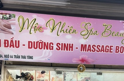 CHÍNH CHỦ SANG NHƯỢNG TIỆM GỘI ĐẦU DƯỠNG SINH, MASSGE TẠI NGÕ 44 TRẦN THÁI TÔNG, PHƯỜNG DỊCH VỌNG HẬU