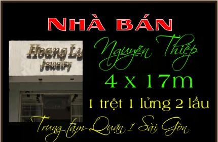 Nhà phố 4 x 17m 1 trệt 3 lầu Nguyễn Thiệp trung tâm tài chính Q1 TP.HCM