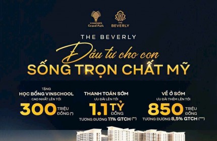 CĂN HỘ 1PN - 2PN -3PN Vinhomes Q.9 - TẶNG HỌC BỔNG Vinschool + CK 21%