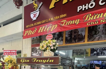 Cần Sang nhượng Quán Phở Hiệp. 07 Lô B Chung Cư Bàu Cát 2. Phường 10. Tân Bình.