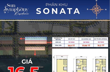 Chính thức nhận booking The Sonata chuỗi Townhouse, villa đẳng cấp bậc nhất Đà Thành