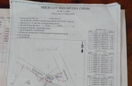 Chính Chủ Cần Bán 2 Nền Vị Trí Đẹp Tại Xã Phước Long Thọ, Huyện Đất Đỏ, Bà Rịa Vũng Tàu