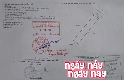 Bán nhà mặt đường Thiên Lôi vị trí đông đúc ngày đêm, 92m 2 tầng GIÁ 9.5 tỉ