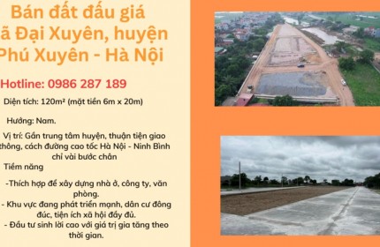 Bán nhanh 3 Lô Đất Liền Kề Đấu Giá - Phú Xuyên, Hà Nội