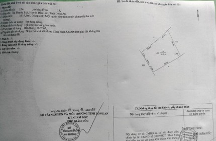 ĐẤT CHÍNH CHỦ - Cần Bán GẤP Lô Đất Vị Trí Đẹp Xã Phước Lợi, Huyện Bến Lức, Long An