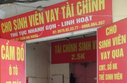 CHO THUÊ MẶT BẰNG KINH DOANH GIÁ CỰC HẤP DẪN TẠI PHỐ TRẦN ĐẠI NGHĨA