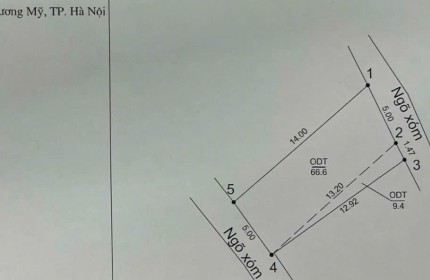 Diện tích 68m full thổ cư thị trấn Chúc Sơn 
Mặt tiền = hậu 5m, đất 2 mặt thoáng 
Cách QL6 chỉ vài trăm mét