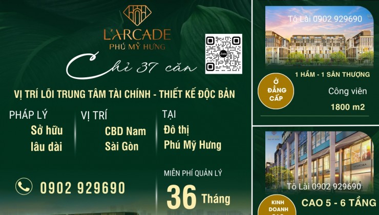 Cập nhật giỏ hàng mới nhất dự án L'Arcade Phú Mỹ Hưng tháng 8/2024