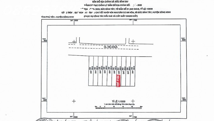 ĐẤT NỀN ĐẦU GIÁ MẶT TIỀN QL19C, ĐỨC BÌNH TÂY, SÔNG HINH, PHÚ YÊN