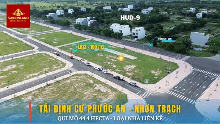 Cần bán nền Nhà Phố 100m2 sổ sẵn  tại dự án XDHN Nhơn Trạch Đồng Nai