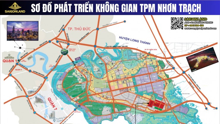 Saigonland  Cần bán nền Nhà Phố 100m2 sổ sẵn tại dự án XDHN Nhơn Trạch Đồng Nai