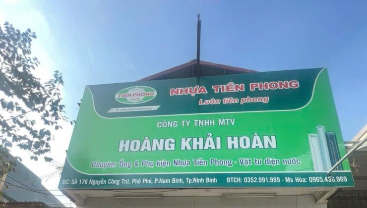 Cần cho thuê mặt bằng kinh doanh và nhà ở tại địa chỉ 172 Nguyễn Công Trứ , Thành Phố Ninh Bình.