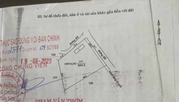 CHỦ CẦN BÁN GẤP NHÀ MẶT TIỀN KV Ấp 6, Thanh Hòa, Tỉnh Bình Phước. Thổ cư 200m