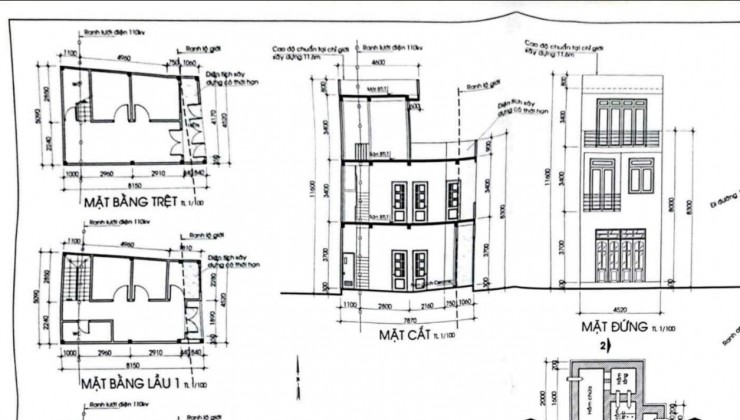 Ngay UBND phường 1 - Hẻm xe hơi - (4.5 x 9.5)m - 2 Tầng