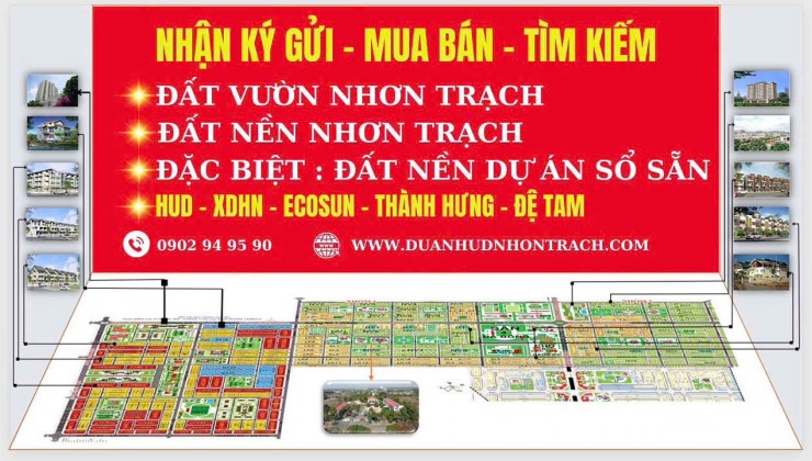 CẦN BÁN CẶP NHÀ VƯỜN ĐƯỜNG 16M DỰ ÁN HUD NHƠN TRẠCH ĐỒNG NAI