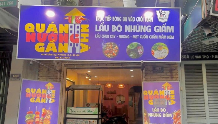 SANG NHƯỢNG QUÁN LẨU NƯỚNG ĐƯỜNG LÊ VĂN THỌ, GÒ VẤP, HỒ CHÍ MINH