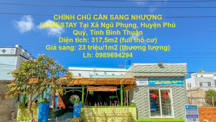 CHÍNH CHỦ CẦN SANG NHƯỢNG HOMESTAY Tại Xã Ngũ Phụng, Huyện Phú Quý, Tỉnh Bình Thuận