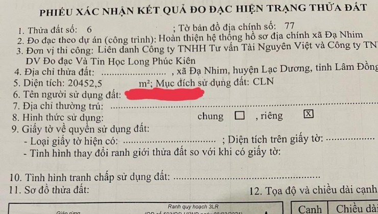 Đất Đẹp - Giá Tốt - Chính Chủ Cần Bán Lô Đất Vị Trí Đẹp Tại Xã Đạ Nhim, Lạc Dương, Lâm Đồng