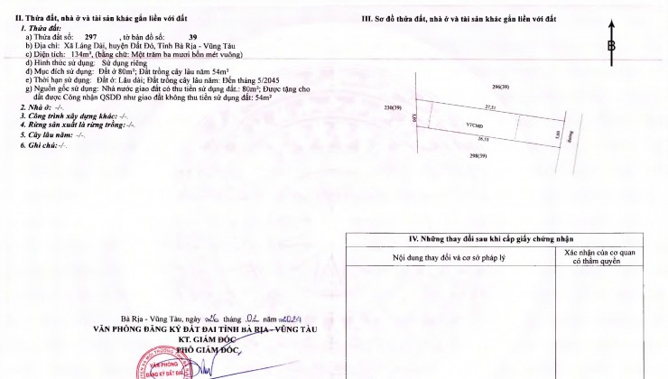 9 nền Láng Dài gần biển Lộc An, Hồ Tràm