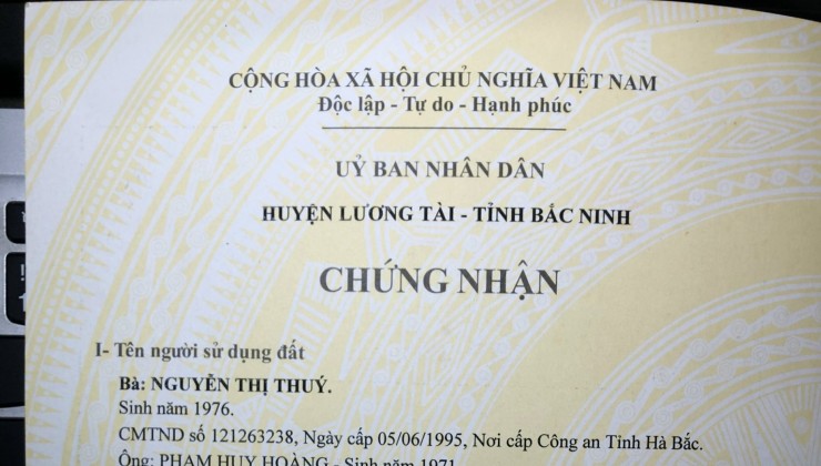 Cân bán nhanh lô đất đẹp cực rộng giá rẻ tại Xã Lai Hạ Lương Tài Bắc Ninh