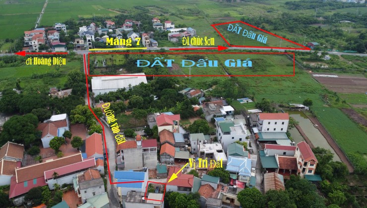 BÁN LÔ ĐẤT 98M2 GIÁP CHỢ CHÚC SƠN GIÁ CHỈ 2 TỶ X